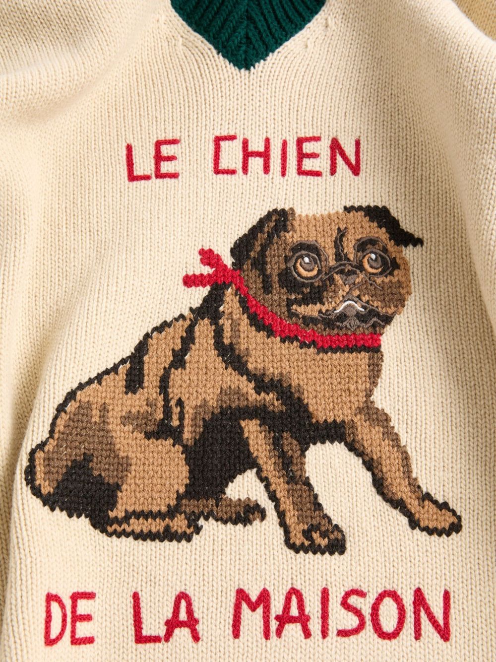 Valentino Le Chien De La Maison Wool Sweater - White