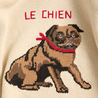 Valentino Le Chien De La Maison Wool Sweater - White