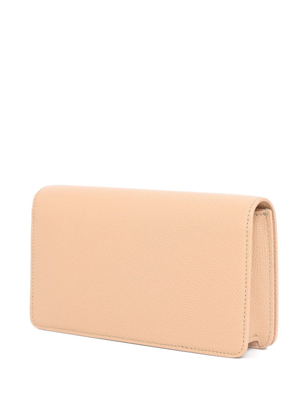 Valentino Garavani VLogo Signature Leather Mini Bag - Powder
