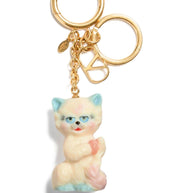 Valentino Garavani Le Chat De La Maison Keyring - Golden