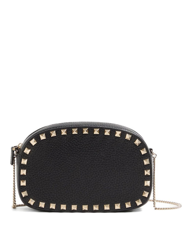 Valentino Garavani Mini Rockstud Shoulder Bag In Grainy Calfskin