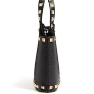Valentino Garavani Rockstud Leather Mini Bag - Black