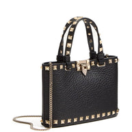 Valentino Garavani Rockstud Leather Mini Bag - Black