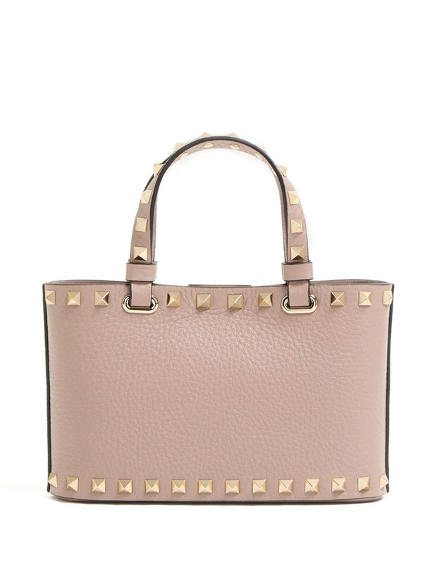 Valentino Garavani Rockstud Leather Mini Bag Powder