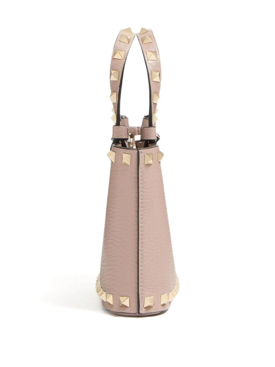Valentino Garavani Rockstud Leather Mini Bag Powder