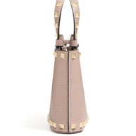 Valentino Garavani Rockstud Leather Mini Bag Powder