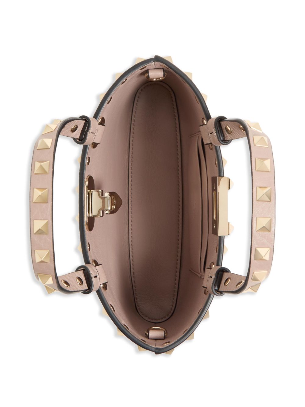 Valentino Garavani Rockstud Leather Mini Bag Powder