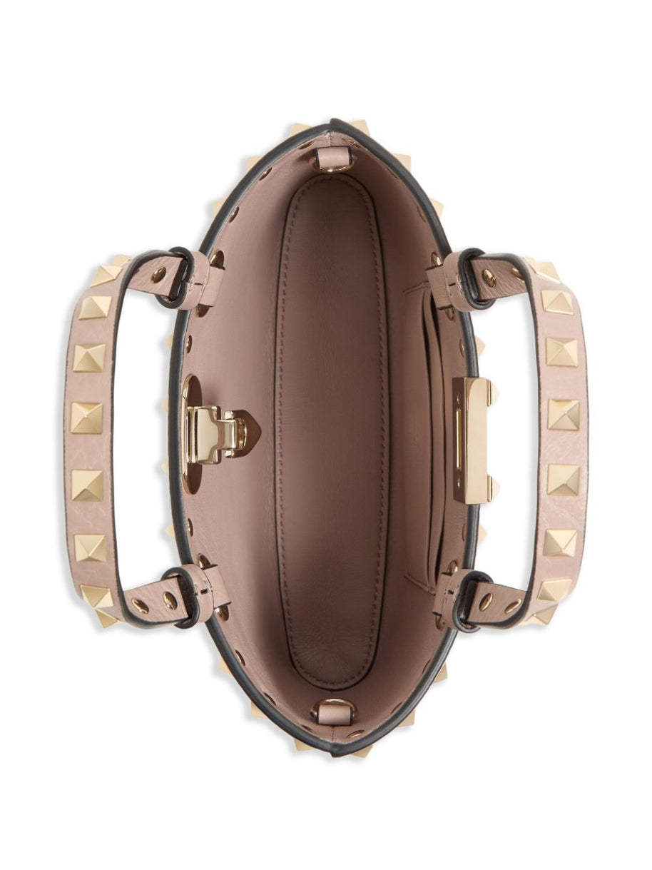 Valentino Garavani Rockstud Leather Mini Bag Powder