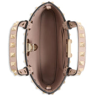 Valentino Garavani Rockstud Leather Mini Bag Powder