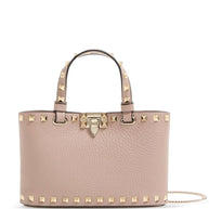 Valentino Garavani Rockstud Leather Mini Bag Powder