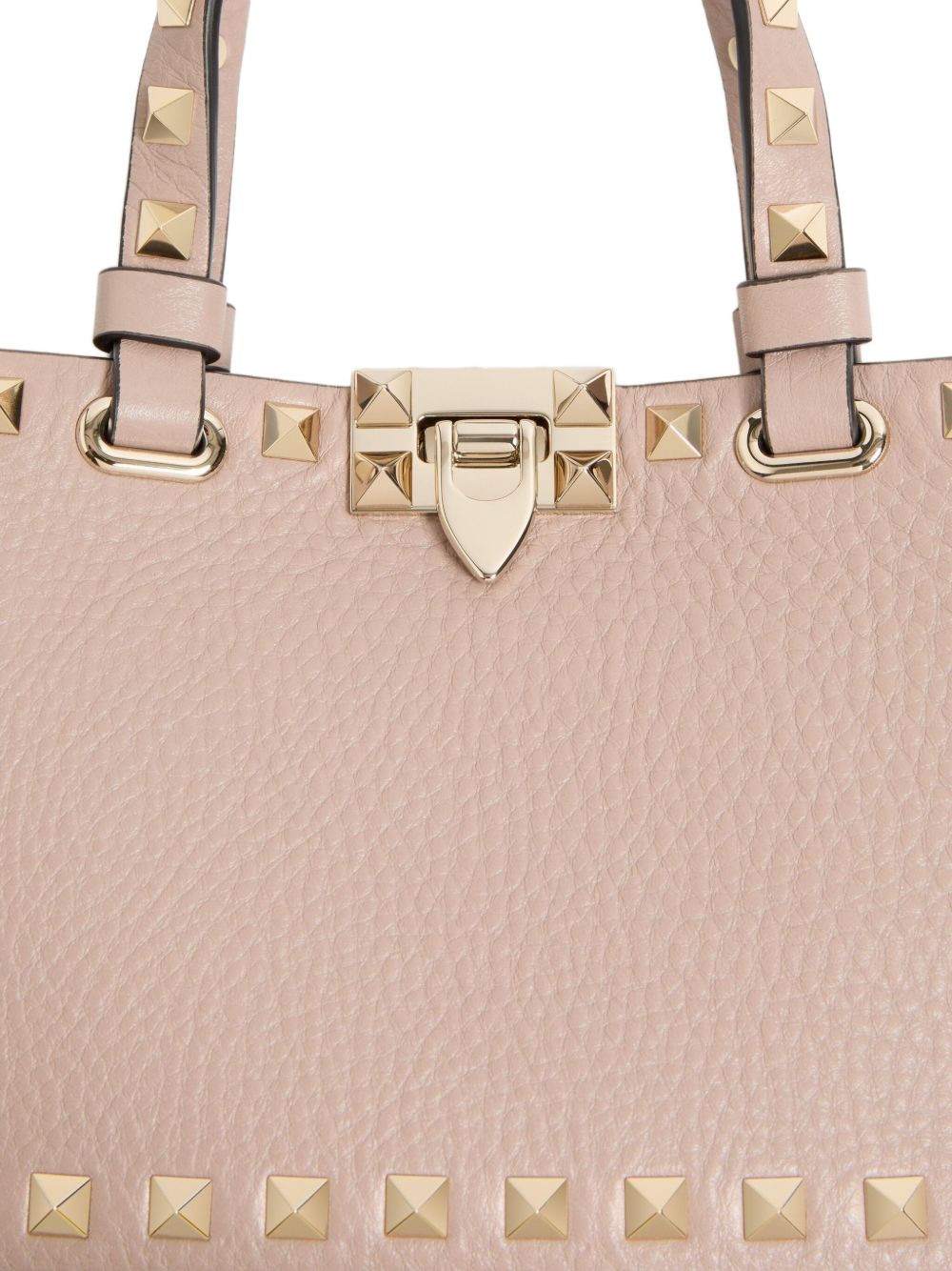 Valentino Garavani Rockstud Leather Mini Bag Powder