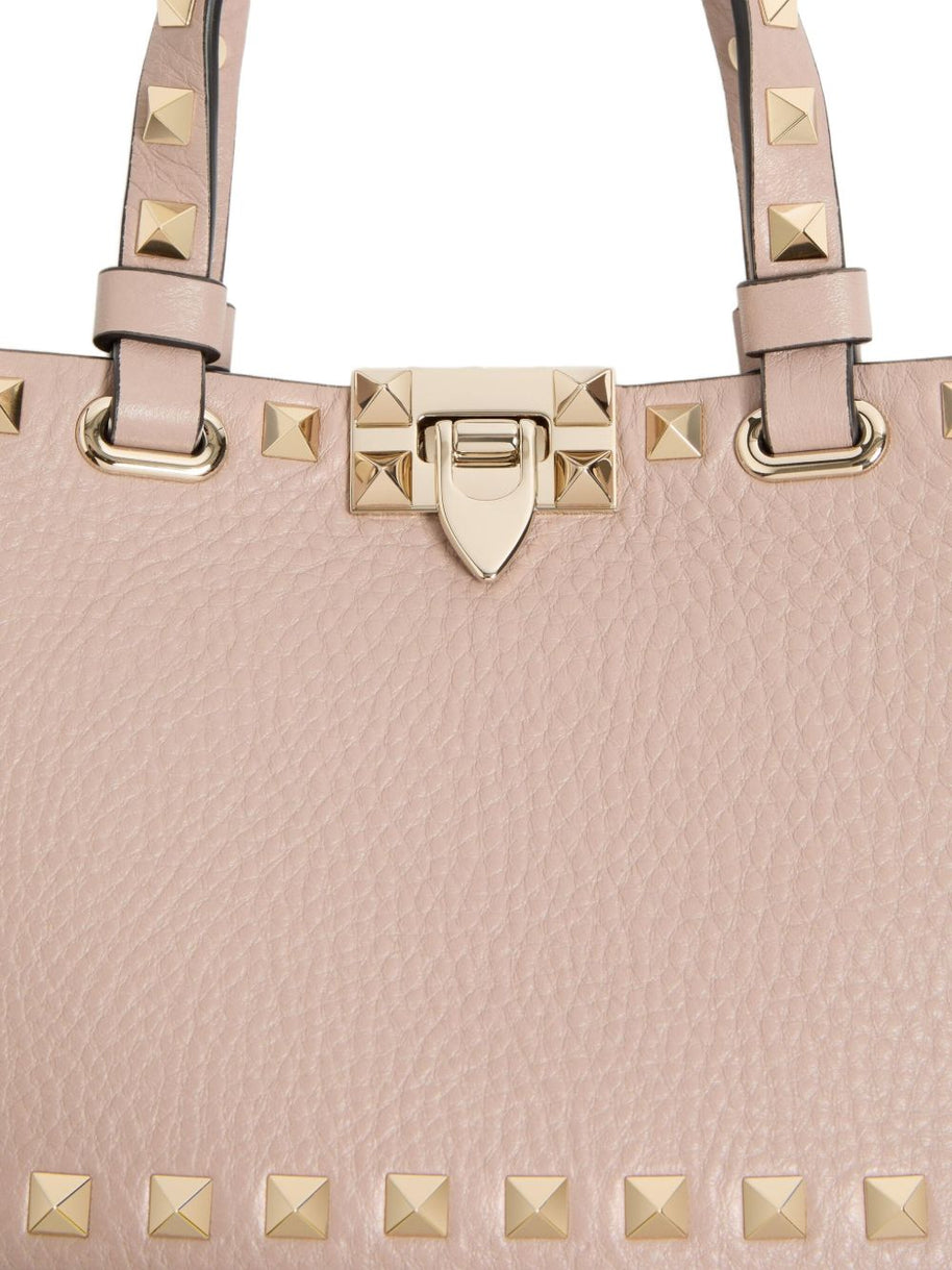 Valentino Garavani Rockstud Leather Mini Bag Powder