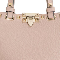 Valentino Garavani Rockstud Leather Mini Bag Powder