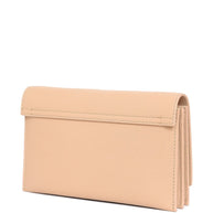 Valentino Garavani VLogo Signature Leather Wallet On Chain - Powder