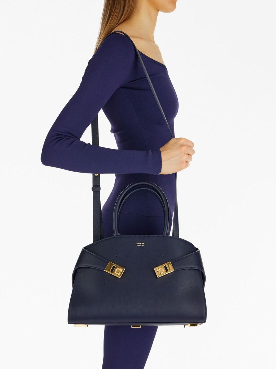 Ferragamo Hug Leather Tote Bag