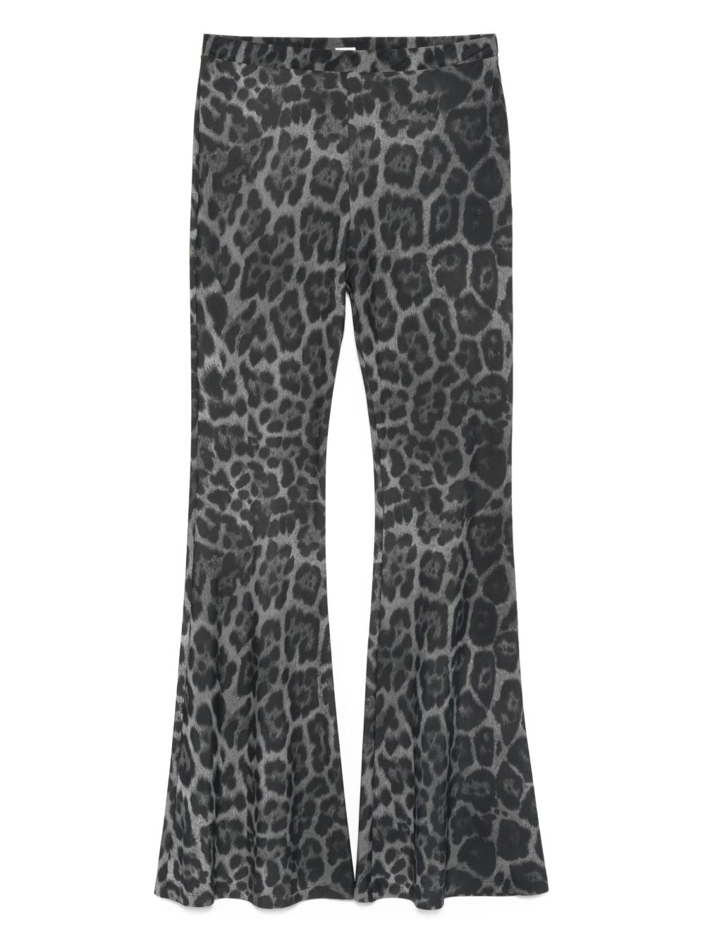 Stella McCartney Leopard Print Flared Jeans - Grey