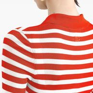Dolce & Gabbana Striped Polo Shirt - Red