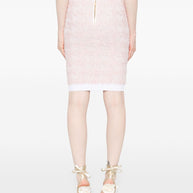 Balmain Tweed Skirt - Pink