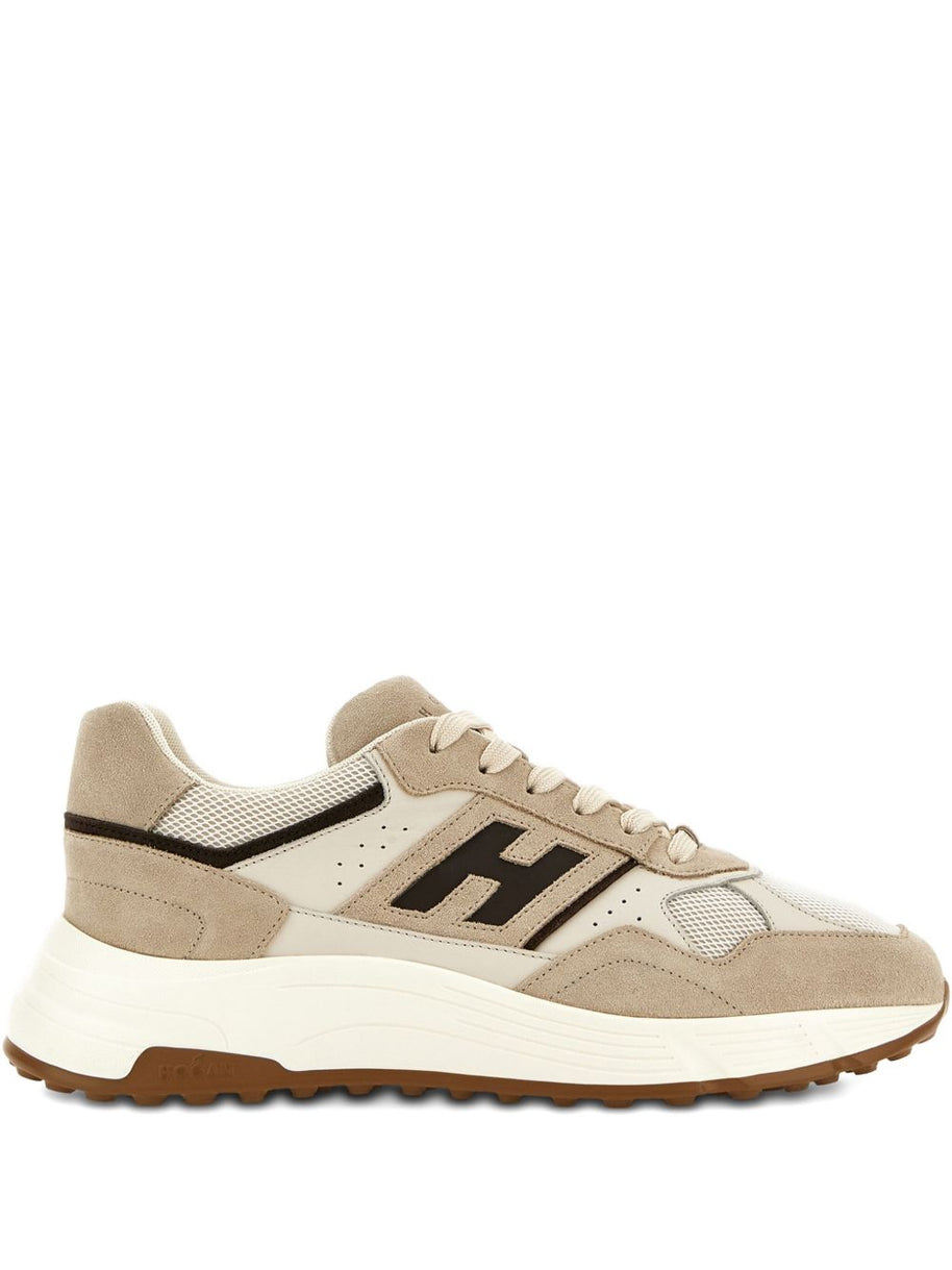 HOGAN PRE Hyperlight Leather Sneakers - Beige