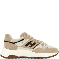 HOGAN PRE Hyperlight Leather Sneakers - Beige