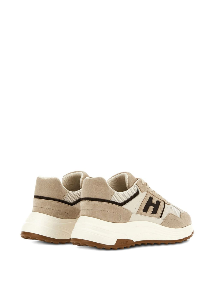 HOGAN PRE Hyperlight Leather Sneakers - Beige