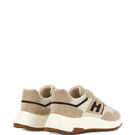 HOGAN PRE Hyperlight Leather Sneakers - Beige
