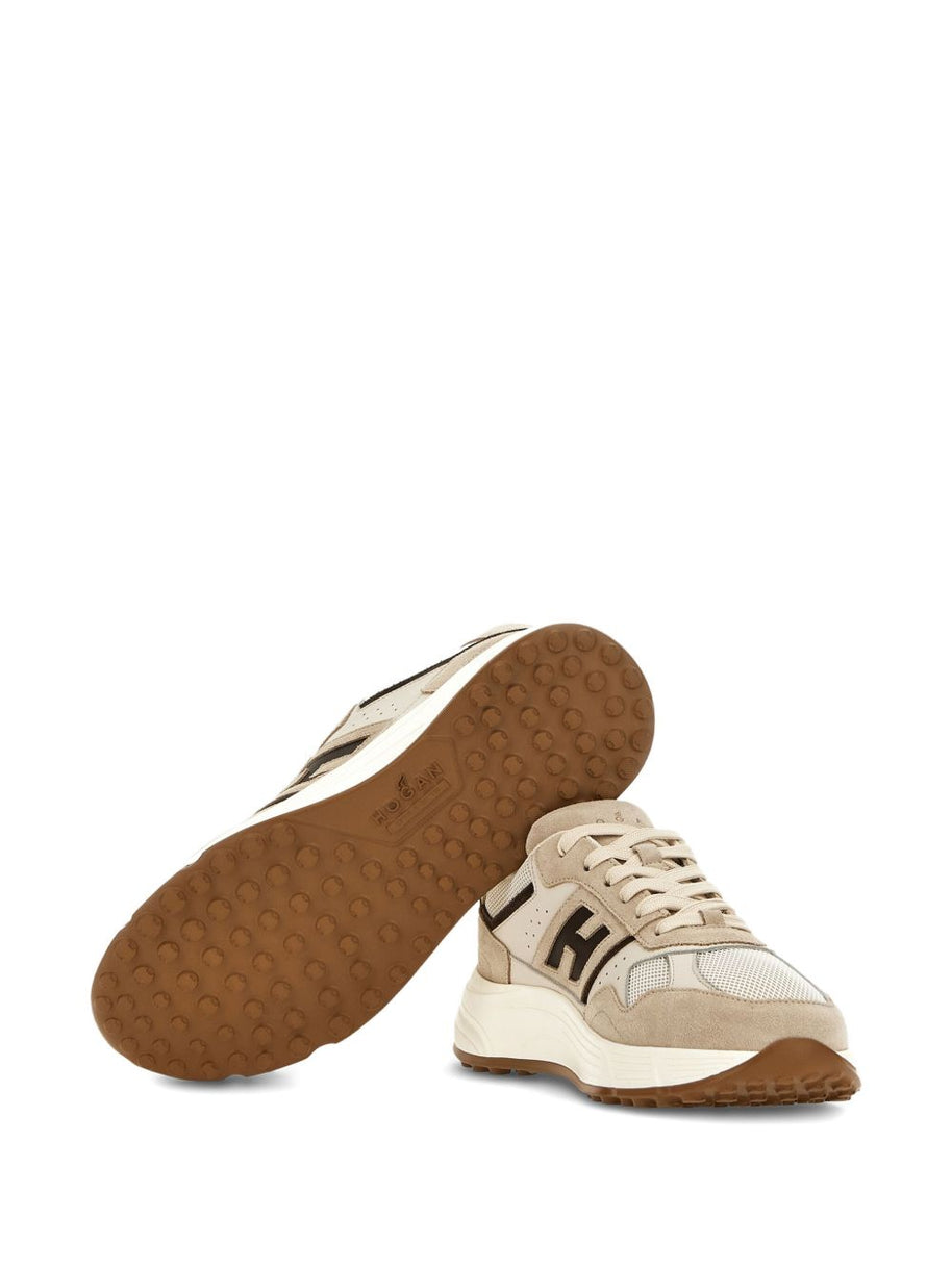 HOGAN PRE Hyperlight Leather Sneakers - Beige
