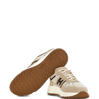 HOGAN PRE Hyperlight Leather Sneakers - Beige
