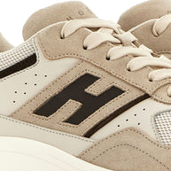 HOGAN PRE Hyperlight Leather Sneakers - Beige