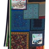 Pierre Louis Mascia Lago Di Como Silk Printed Scarf