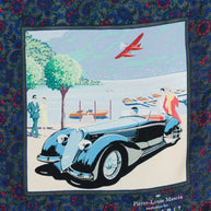Pierre Louis Mascia Lago Di Como Silk Printed Scarf