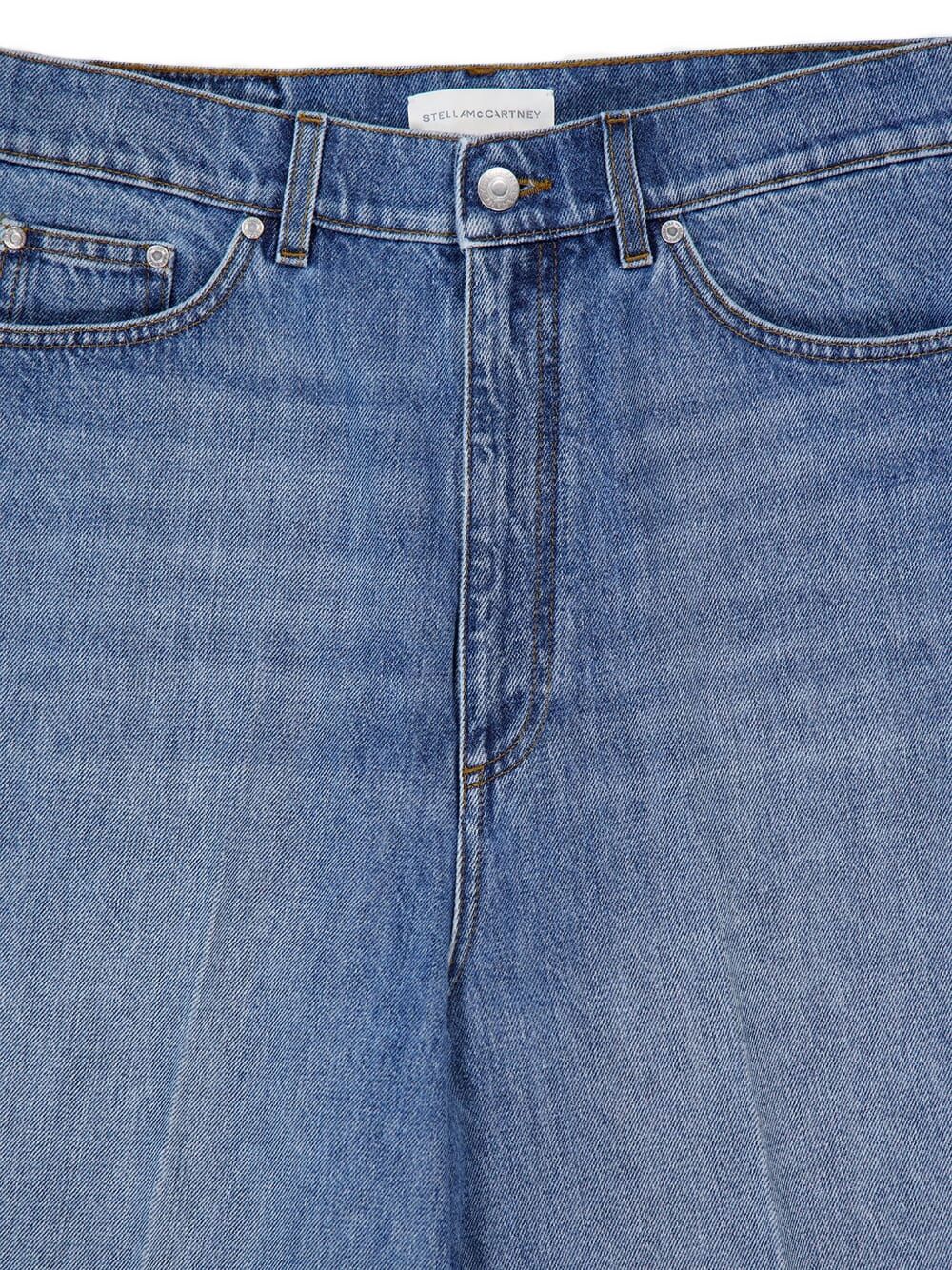 Stella McCartney Wide Leg Denim Jeans Blue