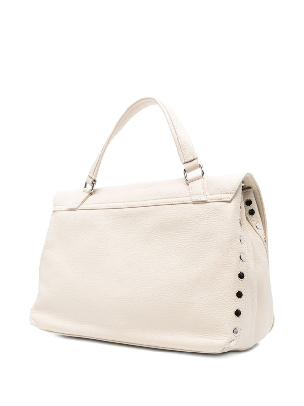 Zanellato Postina Daily Medium Leather Handbag - Beige