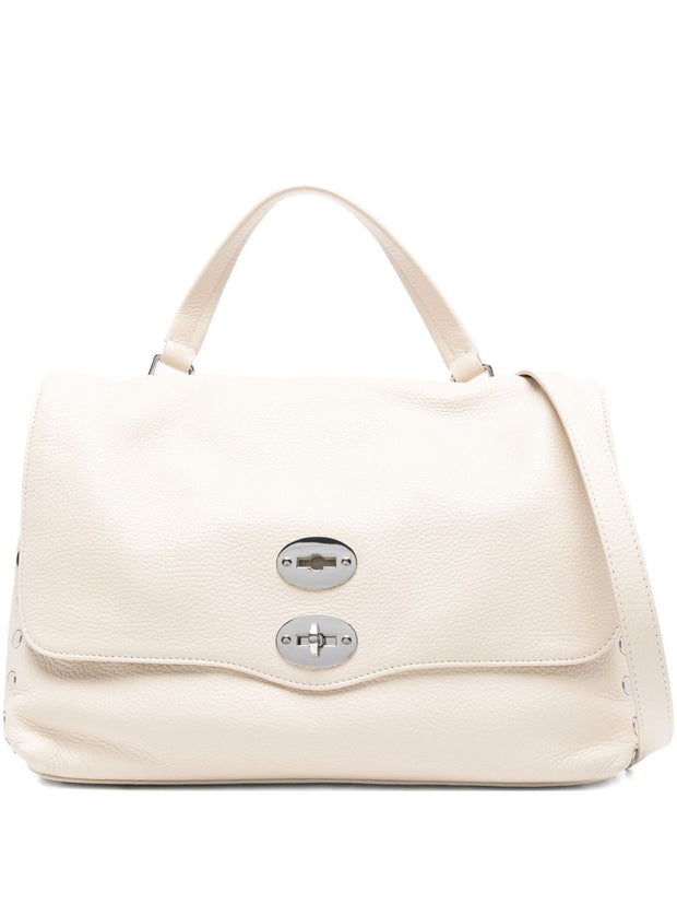 Zanellato Postina Daily Medium Leather Handbag - Beige