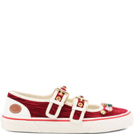Valentino Garavani Embellished Flats - Bordeaux