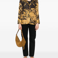 F.R.S . Printed Silk Shirt - Yellow