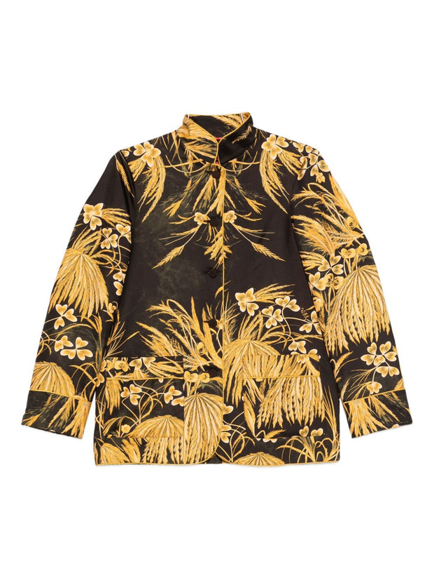F.R.S . Printed Silk Shirt - Yellow