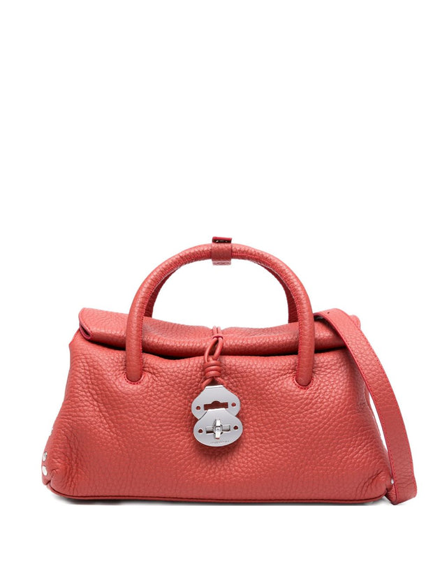 Zanellato Dotta Centauro Small Leather Handbag - Red