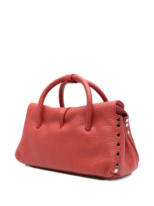 Zanellato Dotta Centauro Small Leather Handbag - Red
