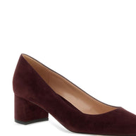 Gianvito Rossi Piper Suede Leather Pumps Bordeaux