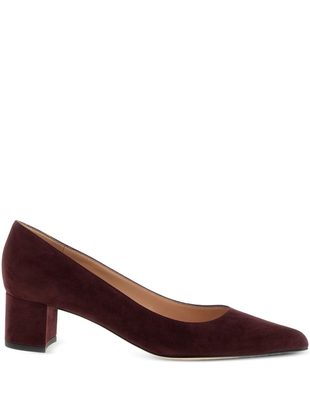 Gianvito Rossi Piper Suede Leather Pumps Bordeaux