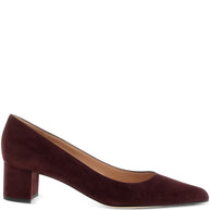 Gianvito Rossi Piper Suede Leather Pumps Bordeaux