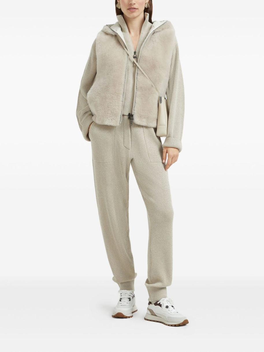 Brunello Cucinelli Cashmere Trousers - Beige
