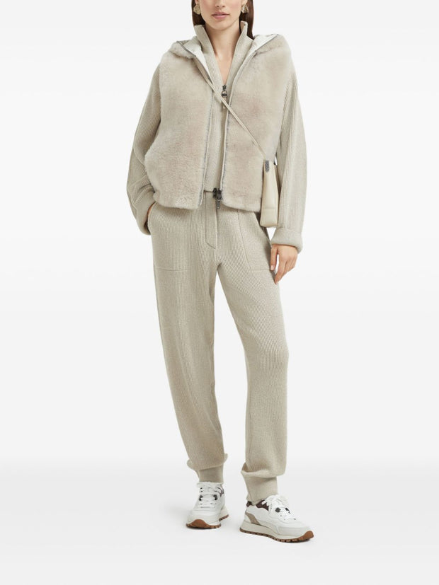 Brunello Cucinelli Cashmere Trousers - Beige