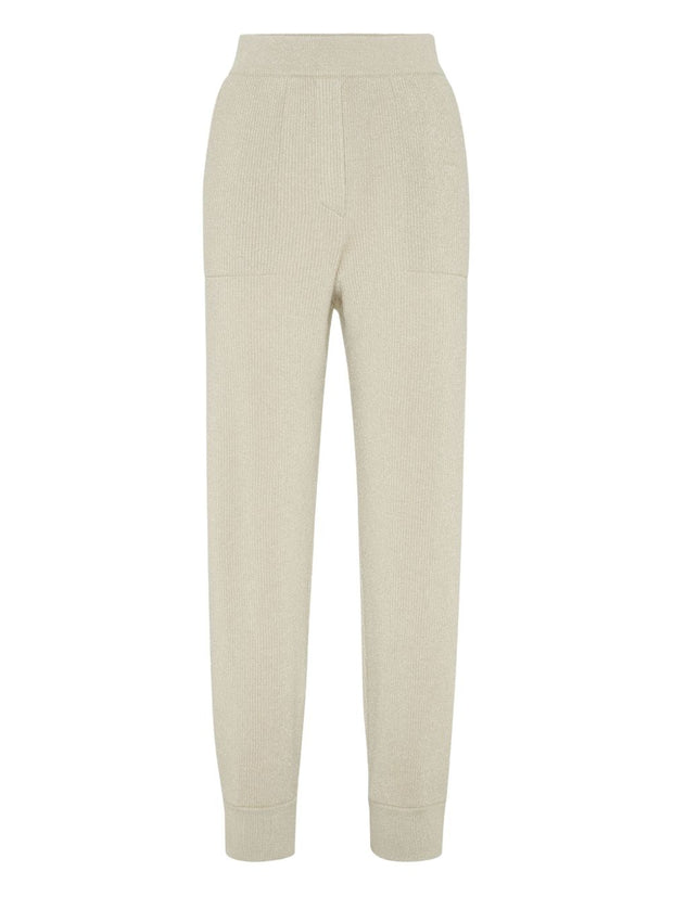 Brunello Cucinelli Cashmere Trousers - Beige