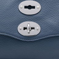 Zanellato Postina Daily Small Leather Handbag - Blue