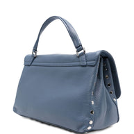 Zanellato Postina Daily Small Leather Handbag - Blue