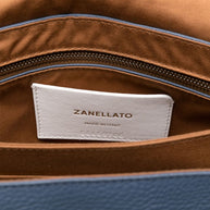 Zanellato Postina Daily Small Leather Handbag - Blue