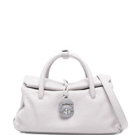 Zanellato Dotta Centauro Small Leather Handbag - Grey
