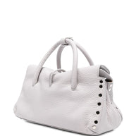 Zanellato Dotta Centauro Small Leather Handbag - Grey